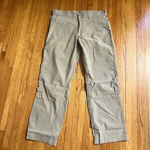 Eddie Bauer Pants Mens 33 X30 Travex Hiking Stretch Nylon Outdoor Beige